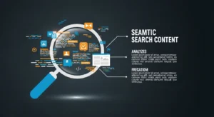 AI search integration generating semantic search summaries and structured results