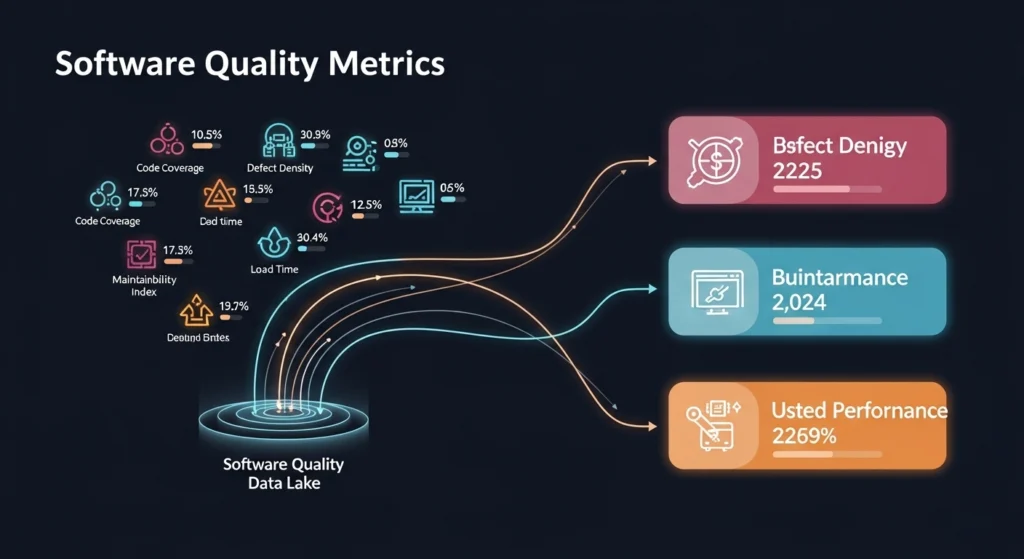 Software quality metrics connected to revenue and customer performance indicators