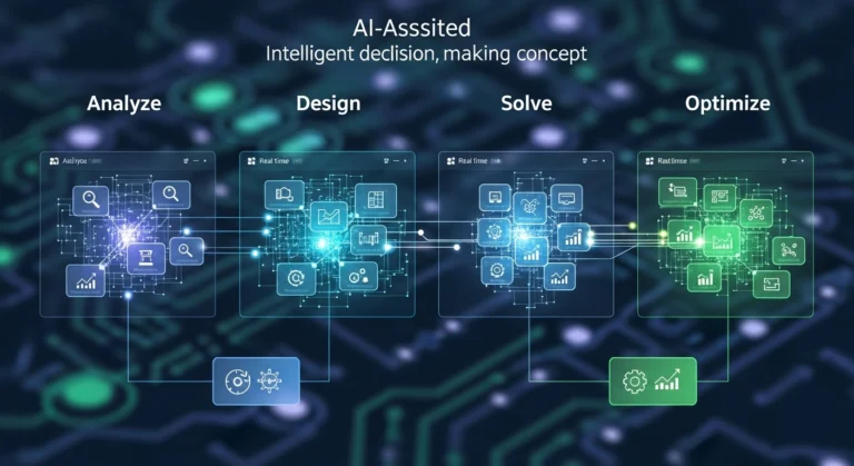 Developer using AI tools for problem-solving in software development